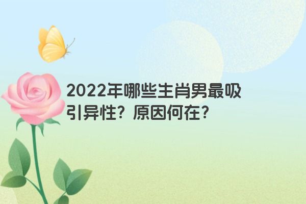 2022年哪些生肖男最吸引异性？原因何在？