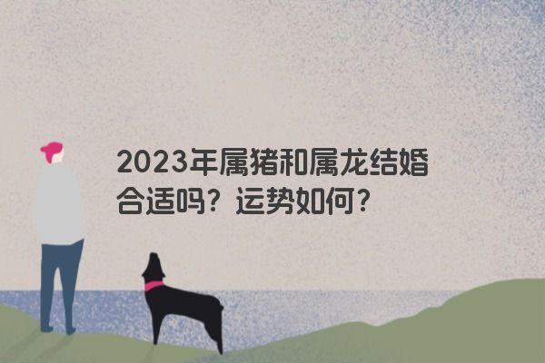 2023年属猪和属龙结婚合适吗？运势如何？