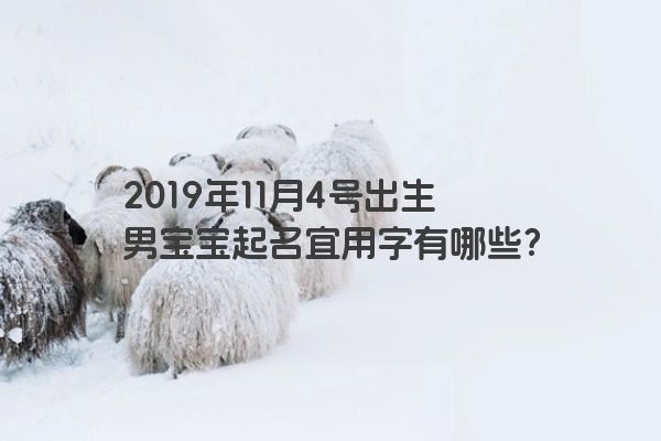 2019年11月4号出生男宝宝起名宜用字有哪些？