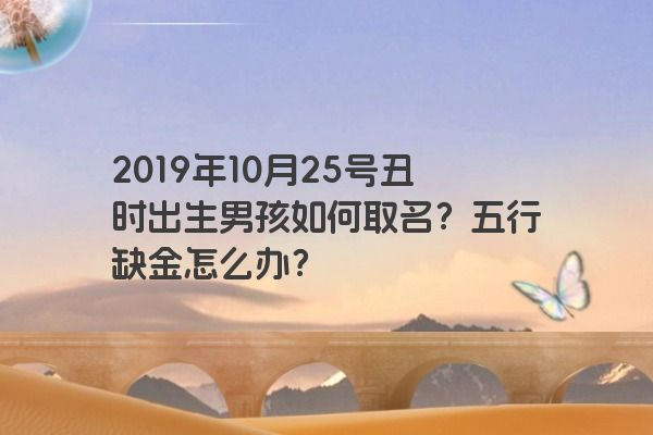 2019年10月25号丑时出生男孩如何取名？五行缺金怎么办？