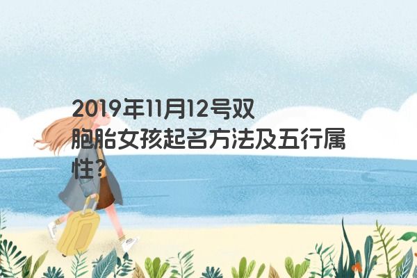 2019年11月12号双胞胎女孩起名方法及五行属性？