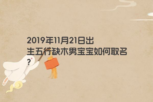 2019年11月21日出生五行缺木男宝宝如何取名？