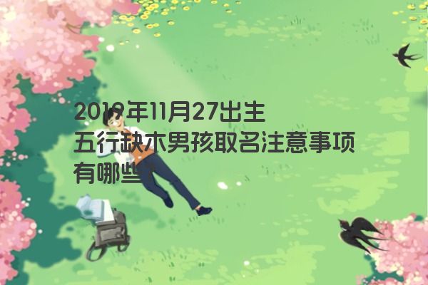 2019年11月27出生五行缺木男孩取名注意事项有哪些？
