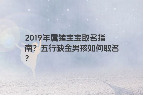 2019年属猪宝宝取名指南？五行缺金男孩如何取名？