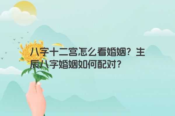 八字十二宫怎么看婚姻？生辰八字婚姻如何配对？