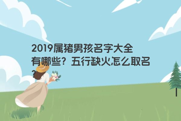 2019属猪男孩名字大全有哪些？五行缺火怎么取名？