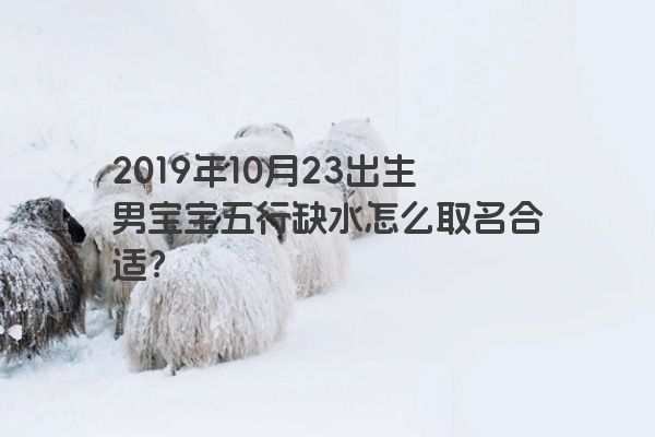2019年10月23出生男宝宝五行缺水怎么取名合适？