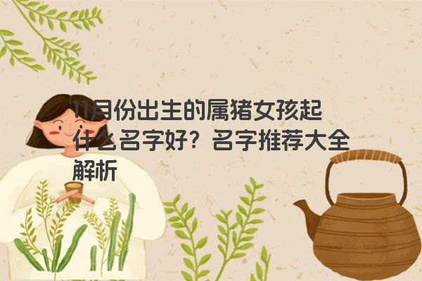 11月份出生的属猪女孩起什么名字好？名字推荐大全解析