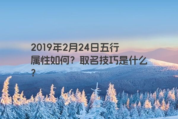 2019年2月24日五行属性如何？取名技巧是什么？
