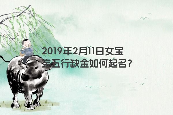 2019年2月11日女宝宝五行缺金如何起名？