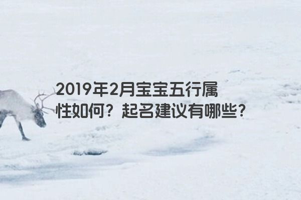 2019年2月宝宝五行属性如何？起名建议有哪些？