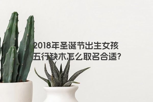 2018年圣诞节出生女孩五行缺木怎么取名合适？