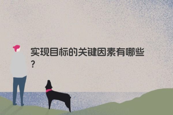 实现目标的关键因素有哪些？