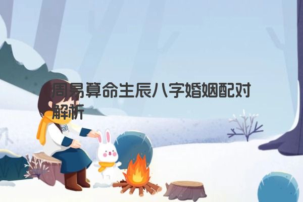 周易算命生辰八字婚姻配对解析