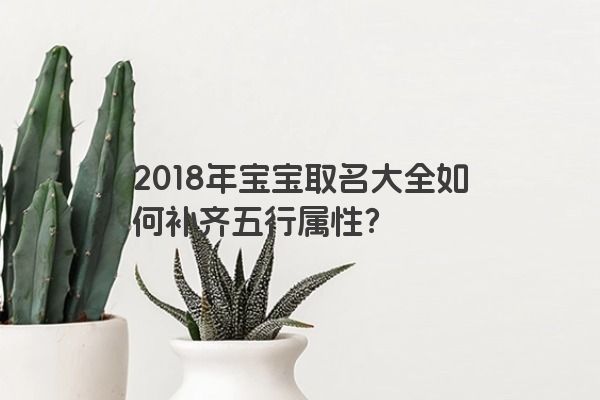 2018年宝宝取名大全如何补齐五行属性？