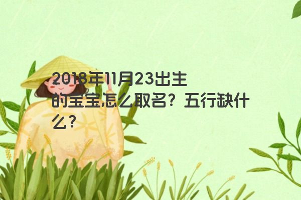 2018年11月23出生的宝宝怎么取名？五行缺什么？