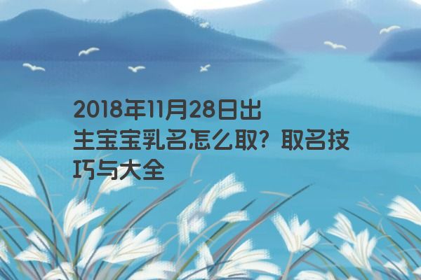 2018年11月28日出生宝宝乳名怎么取？取名技巧与大全