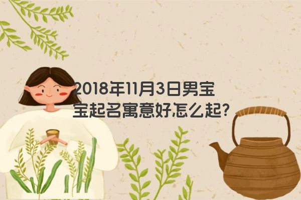 2018年11月3日男宝宝起名寓意好怎么起？