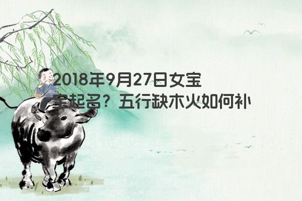 2018年9月27日女宝宝起名？五行缺木火如何补？