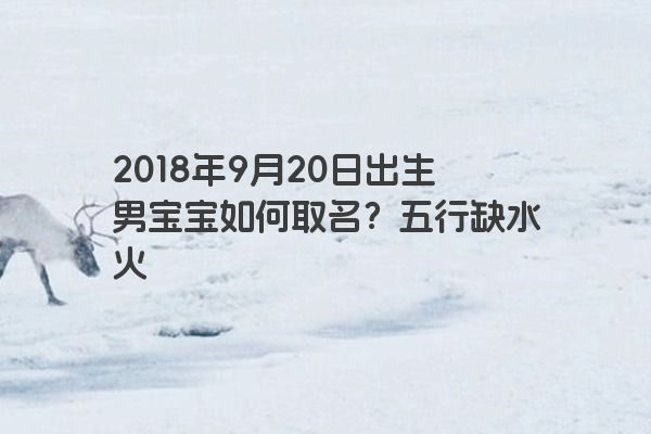 2018年9月20日出生男宝宝如何取名？五行缺水火