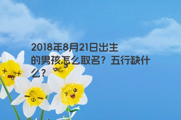 2018年8月21日出生的男孩怎么取名？五行缺什么？