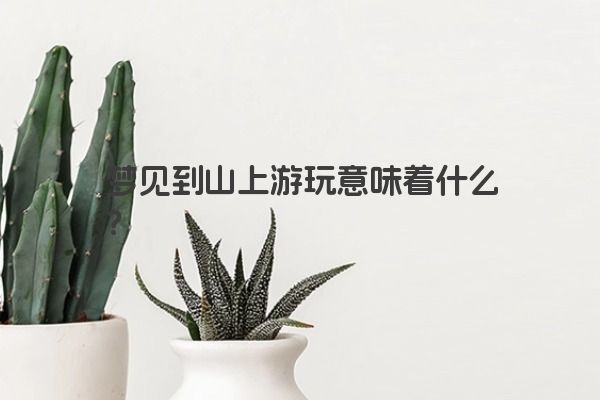 梦见到山上游玩意味着什么？
