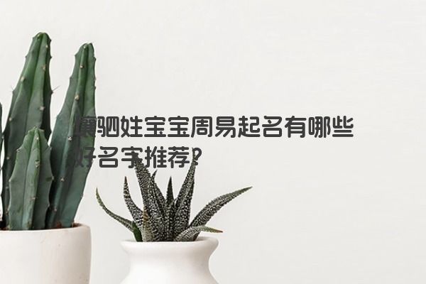 壤驷姓宝宝周易起名有哪些好名字推荐？