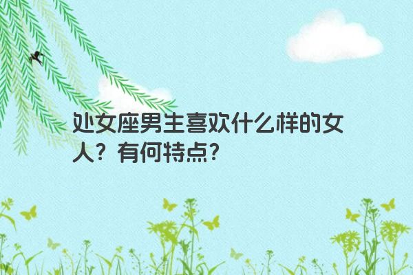处女座男生喜欢什么样的女人？有何特点？
