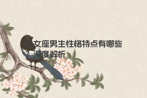 处女座男生性格特点有哪些？深度解析