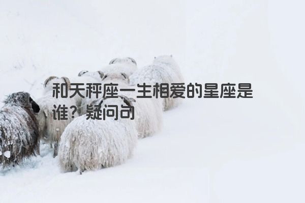 和天秤座一生相爱的星座是谁？疑问句