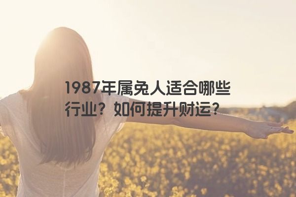 1987年属兔人适合哪些行业？如何提升财运？