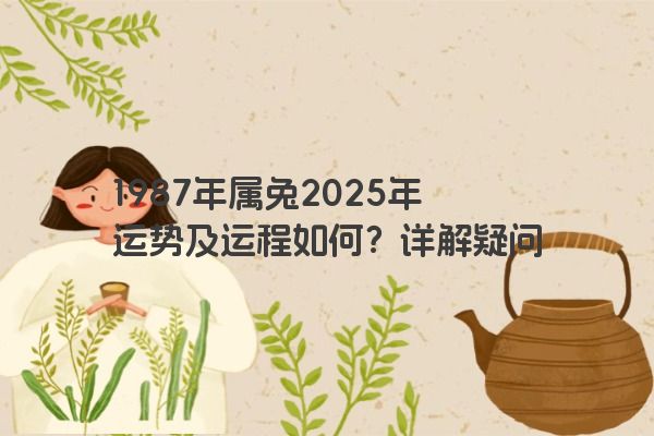 1987年属兔2025年运势及运程如何？详解疑问