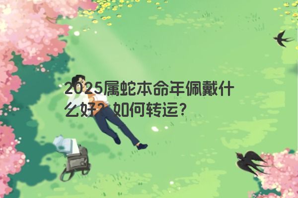 2025属蛇本命年佩戴什么好？如何转运？