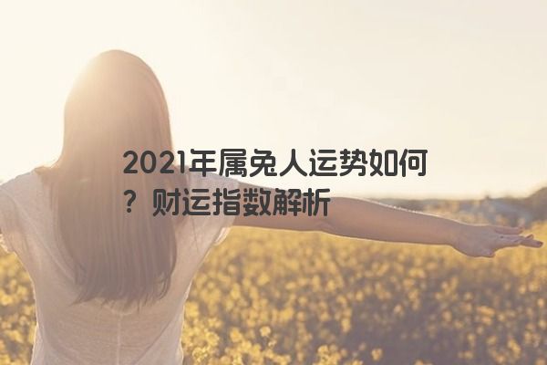2021年属兔人运势如何？财运指数解析