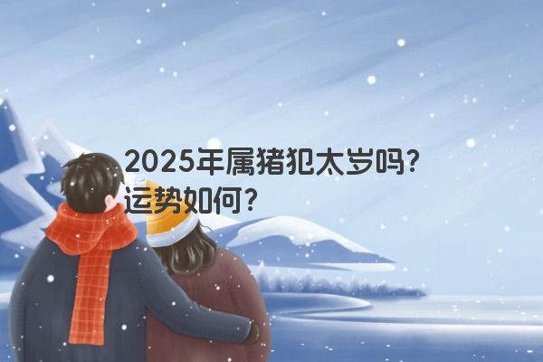 2025年属猪犯太岁吗？运势如何？