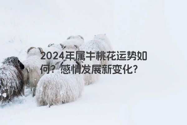 2024年属牛桃花运势如何？感情发展新变化？