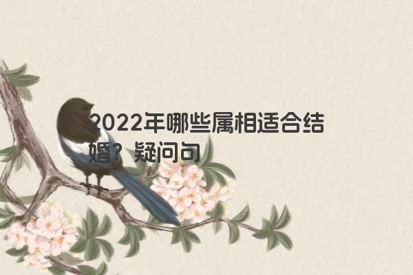 2022年哪些属相适合结婚？疑问句