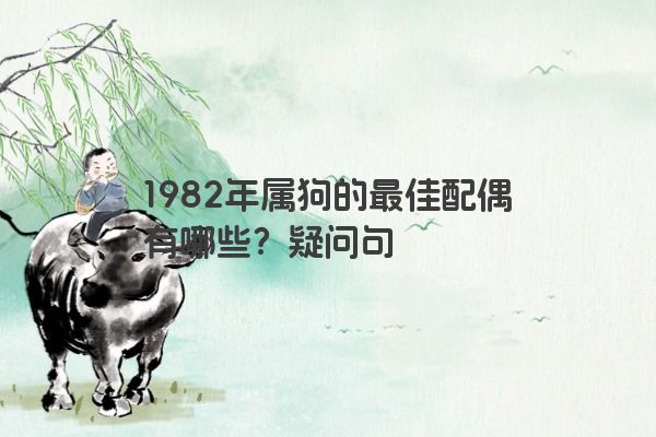 1982年属狗的最佳配偶有哪些？疑问句