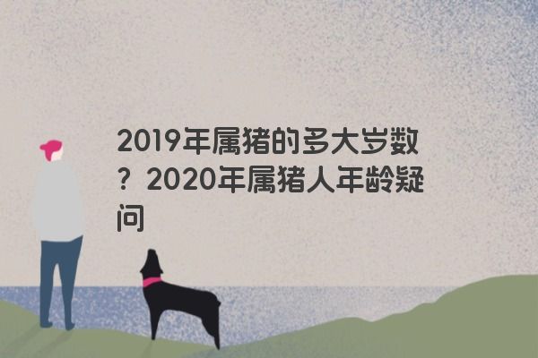 2019年属猪的多大岁数？2020年属猪人年龄疑问