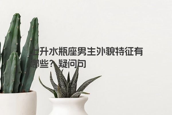 上升水瓶座男生外貌特征有哪些？疑问句