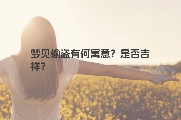 梦见偷盗有何寓意？是否吉祥？